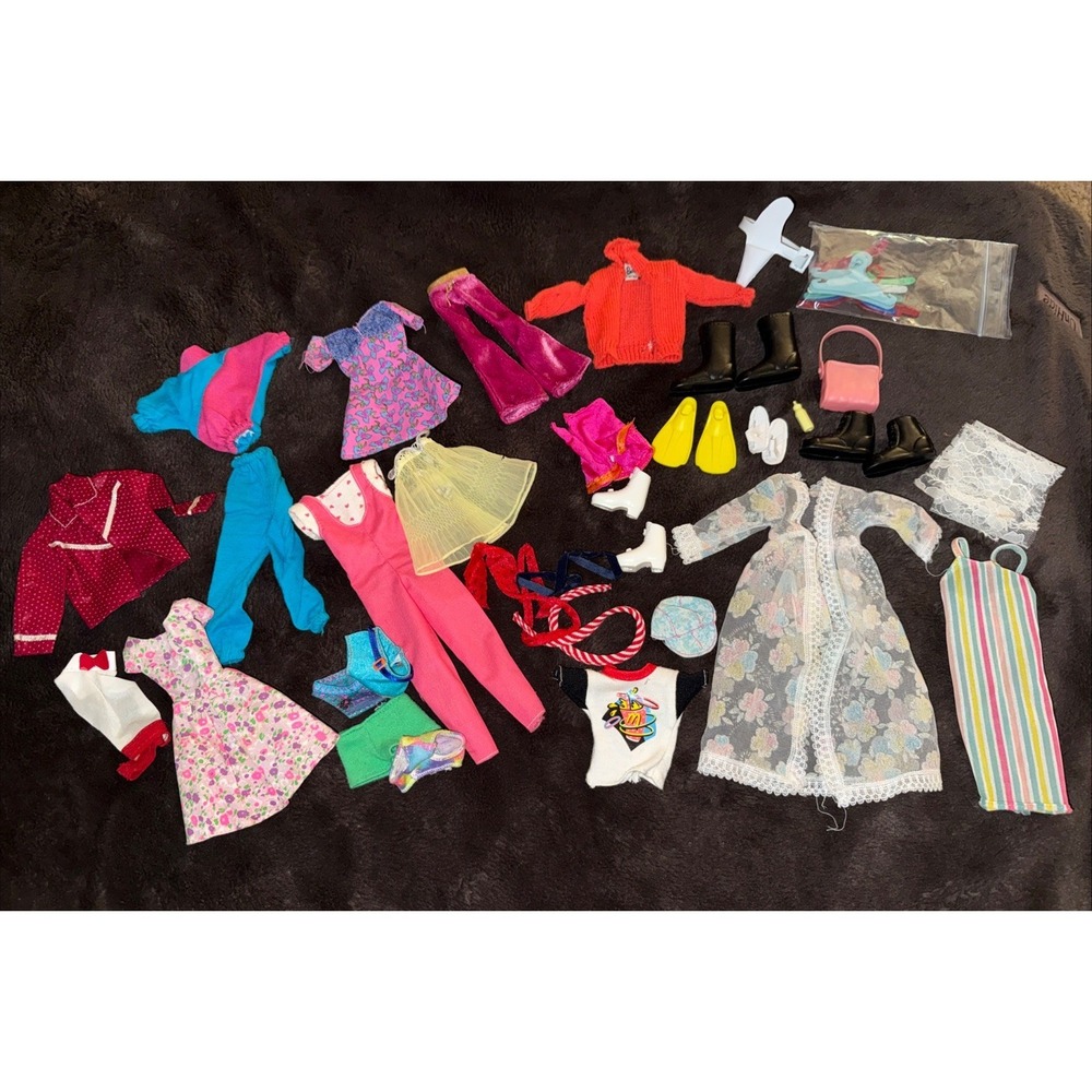 Clothes For Fashion Doll Clone‎ Multicolor Doll Clothes, Bags & Shoes Lot